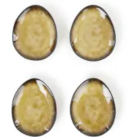 Serax Pure by Pascale Naessens ovaal bord S set van 4 - groen