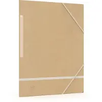 Oxford Touareg - elastomap - A4 - karton - naturel wit - pak van 5 mappen