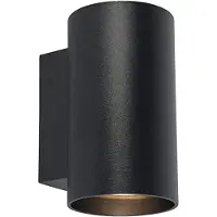 QAZQA Moderne wandlamp zwart rond 2-lichts - Sandy