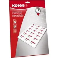 Kores Etiket Kores ILK 99,1x67,7mm afgerond, doos a 25 vel 8 Etiketten per vel