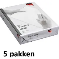 Quantore - Kopieerpapier - Printpapier - Basic - A4 - 80 gram - Wit - 5 x 500 vellen