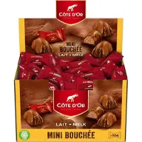 Côte d'Or Côte d’Or Mini Bouchée Melkchocolade - 106 chocolaatjes – Voordeelverpakking van 1 kg - Chocolade voor bij de koffie