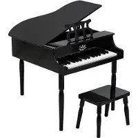 Vilac - Black grand piano and stool (8370)