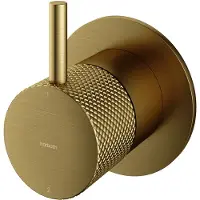 Hotbath Cobber X CX111EXT afbouwdeel inbouw 2-weg omstel geborsteld messing PVD