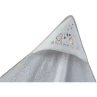 Gamberritos badcape 100 x 100 cm wit/beige