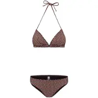 Shiwi Ladies Retro Miniprint Liz Triangle Bikini Bourgondy Aubergi Maat: 34 | Bikini's Outlet | Dames