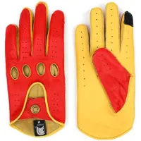Gladiator racing leren autohandschoenen scarlett red