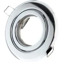 Groenovatie Inbouwspot - Rond - Kantelbaar - GU10 Fitting - Ø 100 mm - Chroom