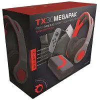 Gioteck Headset Schoonmaakset, Glazen Scherm, Beschermende Nint.Switch (Bedraad), Gaming headset, Zwart, Rood