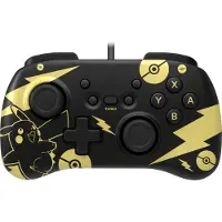 Hori Wired Mini Nintendo Switch Pikachu Controller - Officieel Gelicenseerd - Zwart/Goud