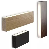Tunto LED120 wand/plafondlamp Oak stained black | 700 mm | External