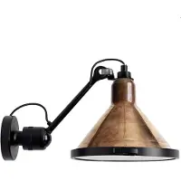 DCW éditions Gras n°304 XL Buitenwandlamp Raw copper | White | Conical