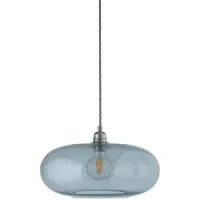 Ebb & Flow Horizon Hanglamp Topaz blue | Shiny Silver | Ø: 36 cm E27