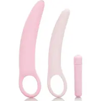 California exotic novelties Roze Siliconen Vibrating Dilator Kit van Inspire