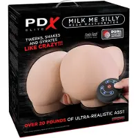 PDX Elite Milk Me Silly - vibrerende torso masturbator (natuurlijk)