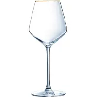 Chef & sommelier Wijnglas Met Gouden Rand - 4 Stuks