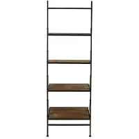 Decostar Wandrek Mano met 4 houten planken en metalen frame