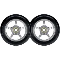 Black dragon Stuntstep Wielen Set - Spoked Alu - Zilver