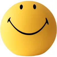 Mr Maria Vloerlamp Smiley, dimbaar, geel / oranje, Kinderkamer, Kunststof, vloerlamp