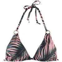 LASCANA Bikinitop groen / rosa / zwart