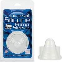 California exotic novelties -Universal Silico. Pump Sleeve Clear-Dildo
