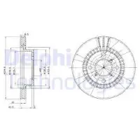 Delphi BG3160 Remschijf