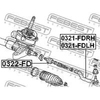 FEBEST 0321-FDRH Stuurkogel