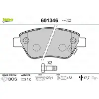 Valeo 601346 Remblokken