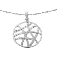 Orphelia 'Amabella' Dames 925 Sterling Zilveren Ketting met Hanger - Zilver ZH-7098