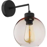 TK Lighting Wandlamp Cubus, dimbaar, helder / transparant, Woon-/ Eetkamer, Glas, Modern, wandlamp