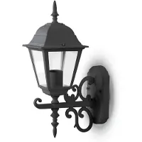 V-TAC VT-760-B E27 Buitenverlichting - Wandlampen - Omhoog - Mat Zwart - IP44