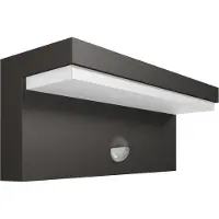 Philips myGarden - LED Wandlamp buiten 22x8 cm, 4000 K, 4,5 W, met sensor, antraciet 915005378402