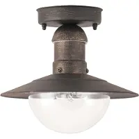 Rabalux - Plafondlamp voor buiten / Diameter: 24 cm - Kleur: oud goud