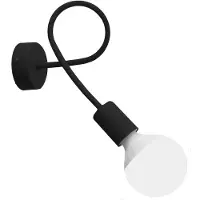 Helam Oxford metalen wandlamp in zwart