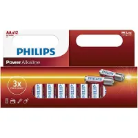 Philips Power AA / MN1500 / LR06 Alkaline Batterij (12 stuks, 2300 mAh)