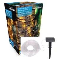 Grundig Snoerverlichting solar 100led 10 meter warm white -