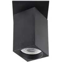 Kanlux S.A. LED GU10 plafondspot richtbaar zwart vierkant - Enkelvoudig voor 1 LED GU10 spot