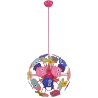 Rabalux 6390 Kinderlamp met 3 spots, model Birdy, fitting E14, meerkleurig, bolvormig, modern, diameter 420mm