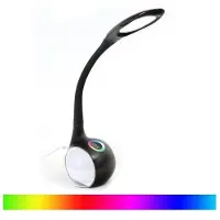 Platinet PDL20BK LED Bureaulamp 7W met RGB nachtlamp functie zwart