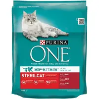 Purina One 4x Kattenvoer Droog Sterilcat Rund - Tarwe 800 Gr