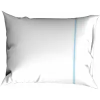 Cascina Colorini Kussenslopen Divina Wit Bleu (Percal) (set van 2)
