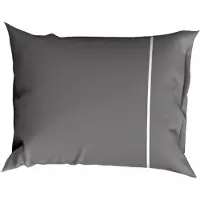 Cascina Colorini Kussenslopen Divina Antraciet Wit (Percal) (set van 2)