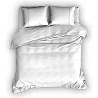 Cascina Colorini Dekbedovertrek Divina Wit Sand-200 x 200 / 220 cm | 2-Persoons