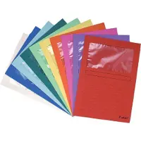 Exacompta L-map met venster Forever geassorteerde kleuren pak van 10 stuks
