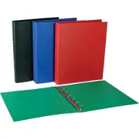 Aurora Ringmap voor ft A4, 4 ringen van 25 mm, uit PVC, geassorteerde kleuren - 24 stuks