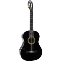 Lapaz 002 BK 4/4-formaat klassieke gitaar zwart
