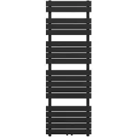 Guido Gusto Designradiator Ella 180x60cm mat zwart 1100W midden aansluiting
