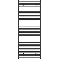 Guido Gusto Designradiator Sofia 150x60cm mat zwart 728W zij aansluiting