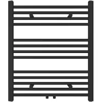Guido Gusto Designradiator Sofia 70x60cm mat zwart 330W midden aansluiting