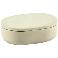Serax Cose ovale opbergpot met deksel S 3,3x10,2 cm Beige